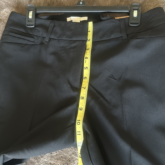NWT Cooper&Ella Black High Rise Flat Front Bootcut Stretchy Dress Pants, Size 8. - Picture 8 of 12